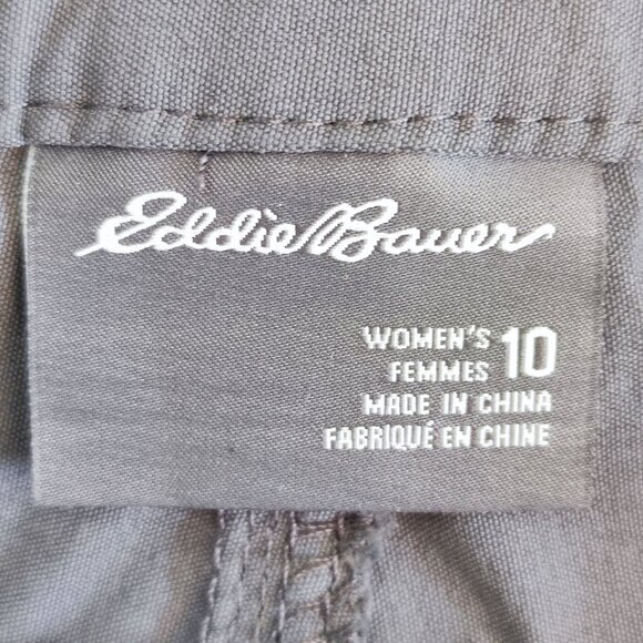 Eddie Bauer Rainer Capris outdoor activity pants grey women's size 10 - Picture 5 of 14